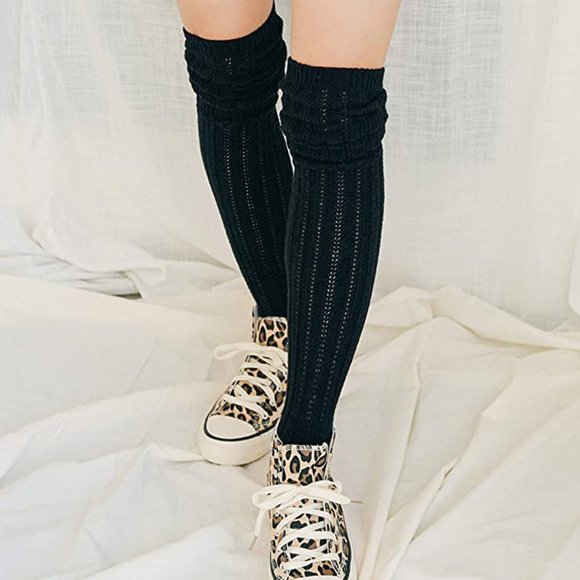 Over The Knee Slouch Socks Boot Socks Slouchy Socks Knee Socks 2 Pair - Picture 10 of 12